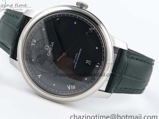 0215 Tailored De Ville Date SS MKF 1:1 Best Edition Dark Gray Dial Roman Marker on Black Leather Strap A 7740
